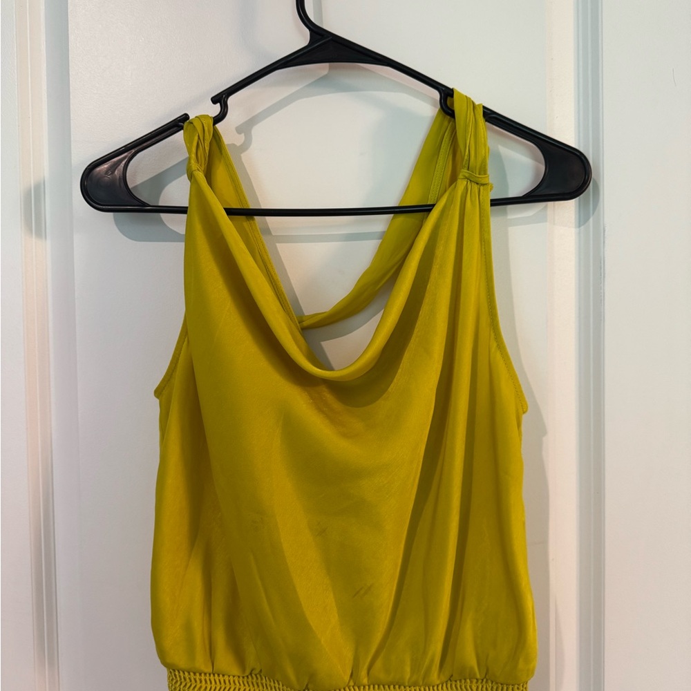 Yellow Sleeveless Women's Top